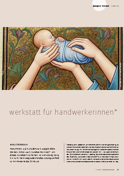Vorschauseite 1: Werkstatt für Handwerkerinnen