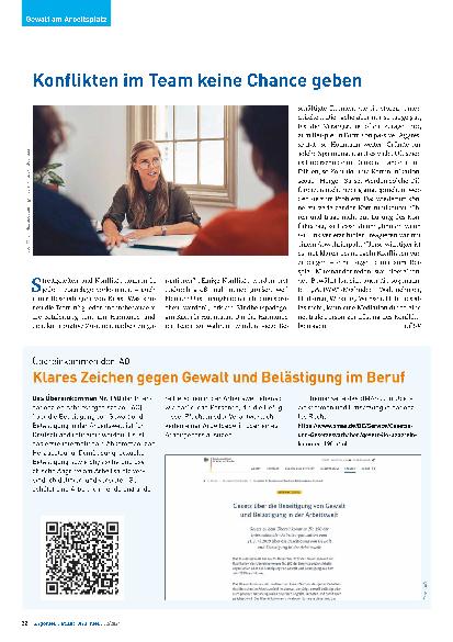 Vorschauseite 2: Gewalt am Arbeitsplatz: Tipps für die Deeskalation