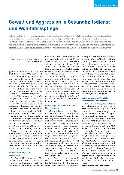 Vorschauseite 3: Gewalt am Arbeitsplatz: Tipps für die Deeskalation