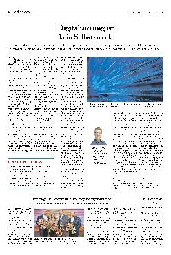 Vorschauseite 1: Digitalisierung ist kein Selbstzweck.