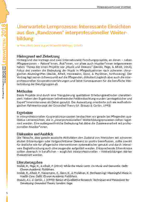 Vorschauseite 2: Lernwelten Abstractbandsammlung 2018