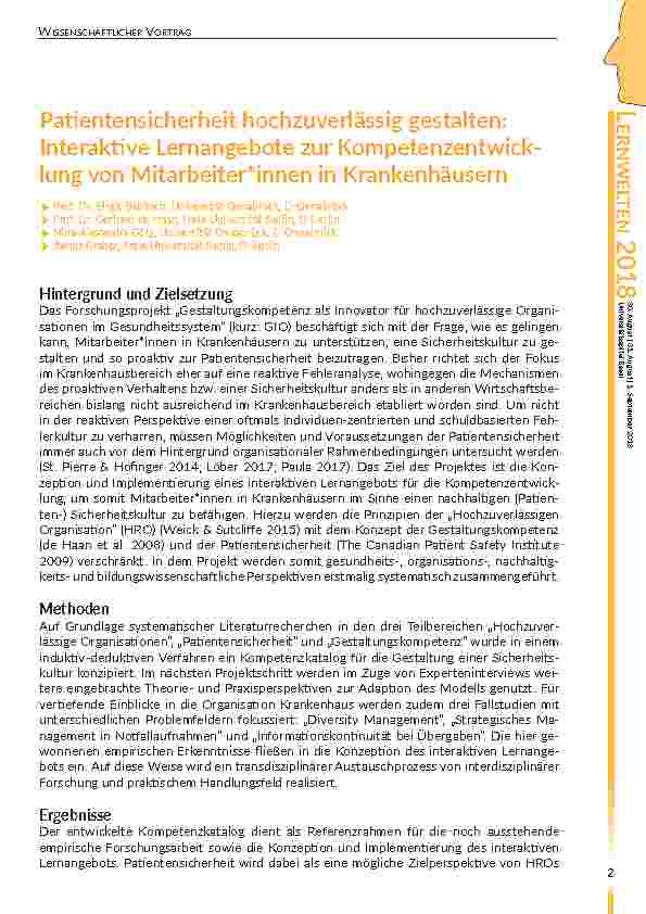 Vorschauseite 3: Lernwelten Abstractbandsammlung 2018