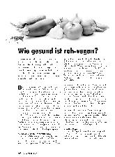 Vorschauseite 1: Wie gesund ist roh-vegan?