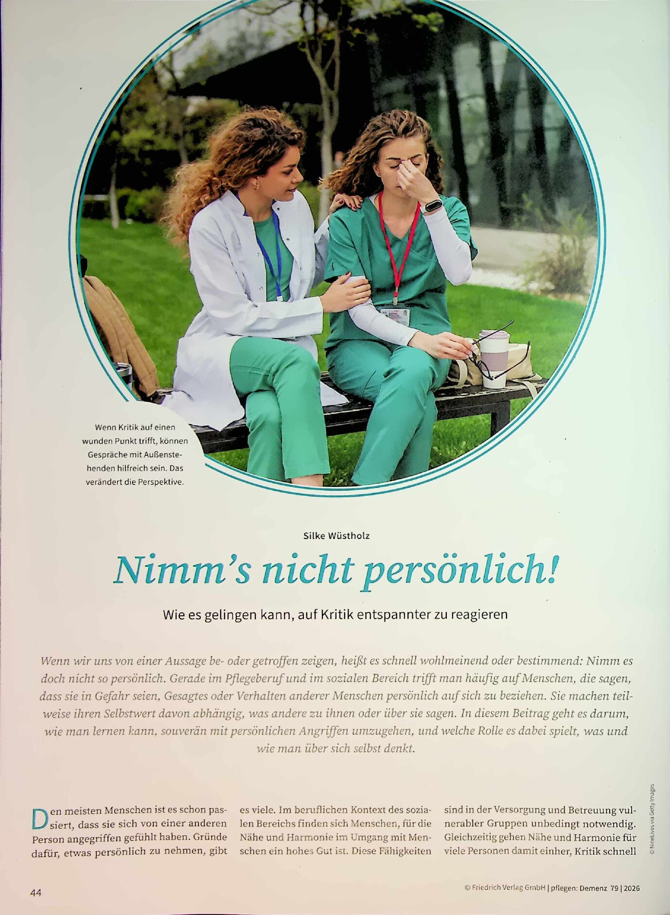 Vorschauseite 1: Nimm's nicht persönlich! Wie es gelingen kann, auf Kritik entspannter zu reagieren