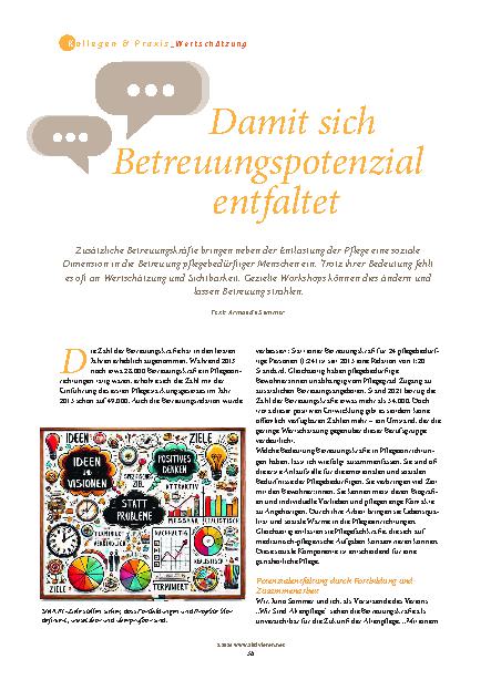 Vorschauseite 1: Damit sich Betreuungspotenzial entfaltet