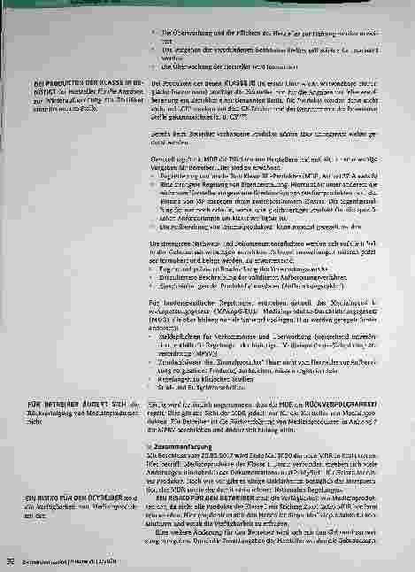Vorschauseite 3: Information des Fachausschusses Qualität: Auswirkungen der MDR auf den Betreiber