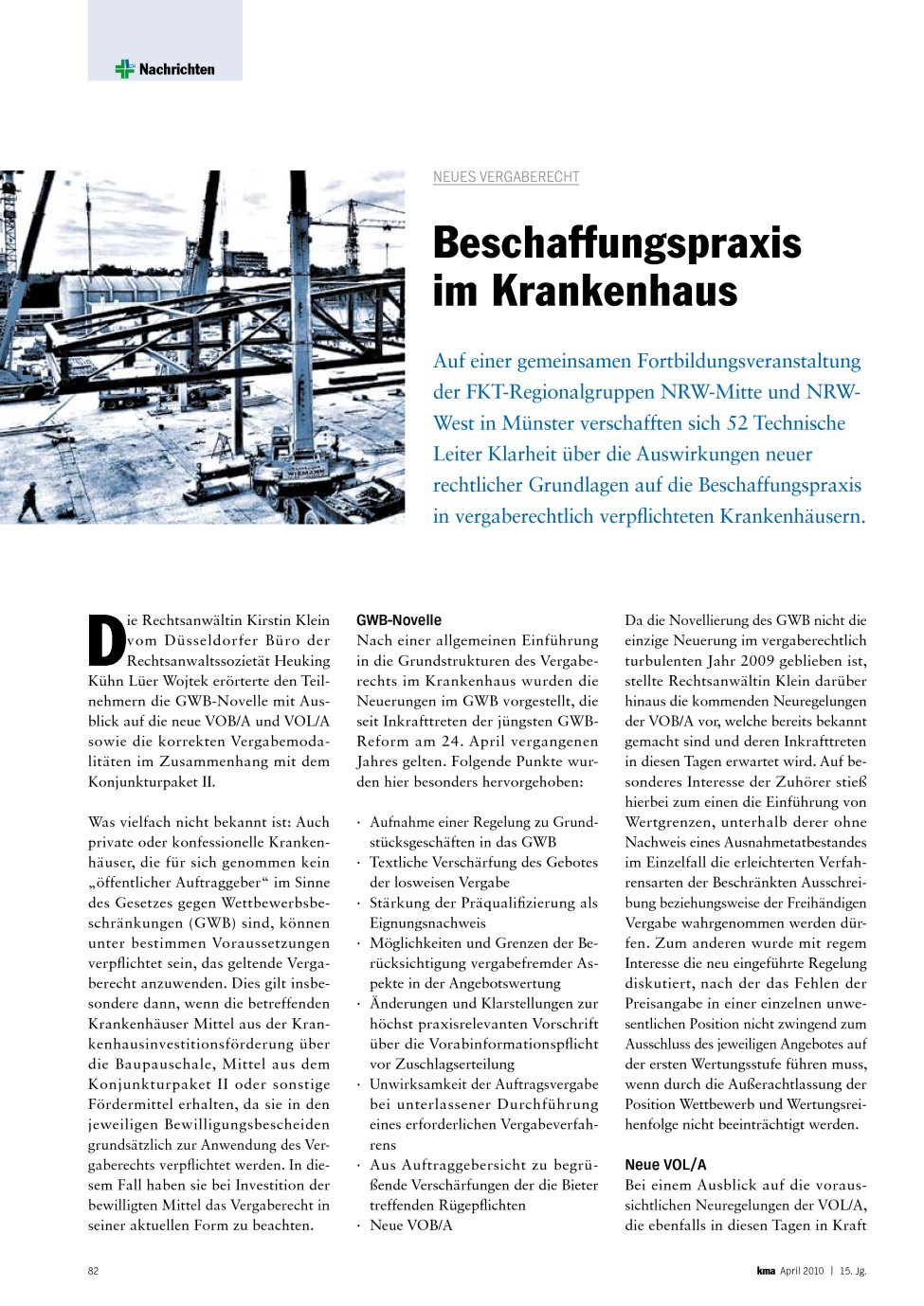 Vorschauseite 1: Beschaffungspraxis im Krankenhaus