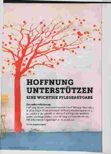 Vorschauseite 1: HOFFNUNG UNTERSTÜTZEN. EINE WICHTIGE PFLEGEAUFGABE