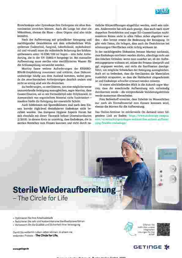 Vorschauseite 3: Sichere Aufbereitung flexibler Endoskope DEGEA Online-Seminar - interaktiver Live-Stream für Endoskopiefachpersonal mit dem Endoscopy Campus