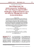 Vorschauseite 1: Bauchlagerung bei nicht-invasiver Ventilation – ein Case Report angewandter Strategien evidenzbasierter und erweiterter Pflegepraxis in der Intensivmedizin