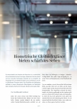 Vorschauseite 1: Biometrische Gleitsichtgläser bieten schärfstes Sehen.