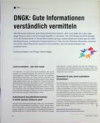 Vorschauseite 1: DNGK: Gute Informationen verständlich vermitteln