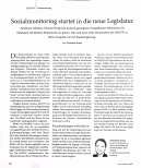 Vorschauseite 1: Sozialmonitoring startet in die neue Legislaturperiode