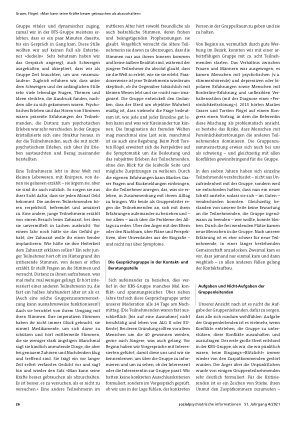 Vorschauseite 2: »Man kann seine Kräfte besser gebrauchen als abzuschalten« Wenn Peer und Profi gemeinsam therapeutische Gesprächsgruppen moderieren