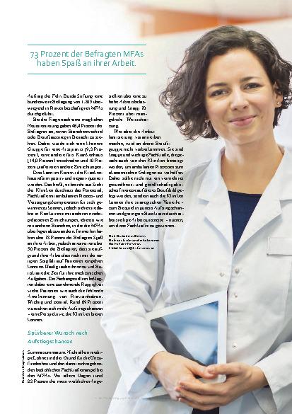 Vorschauseite 2: Medizinische Fachangestellte: Das wertvolle Know-how der MFAs