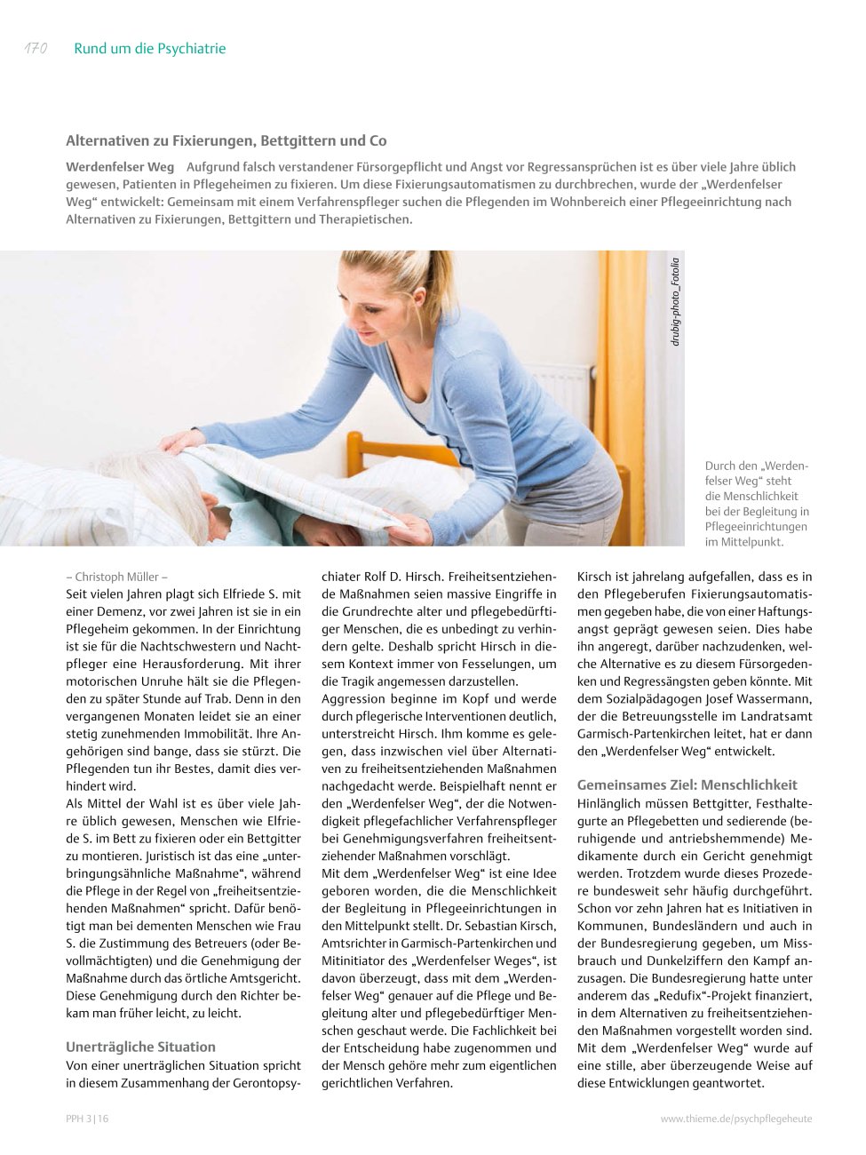 Vorschauseite 1: Alternativen zu Fixierungen, Bettgittern und Co