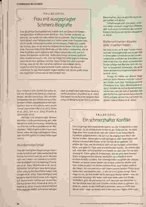 Vorschauseite 3: Gehören Schmerzen zum Wochenbett?