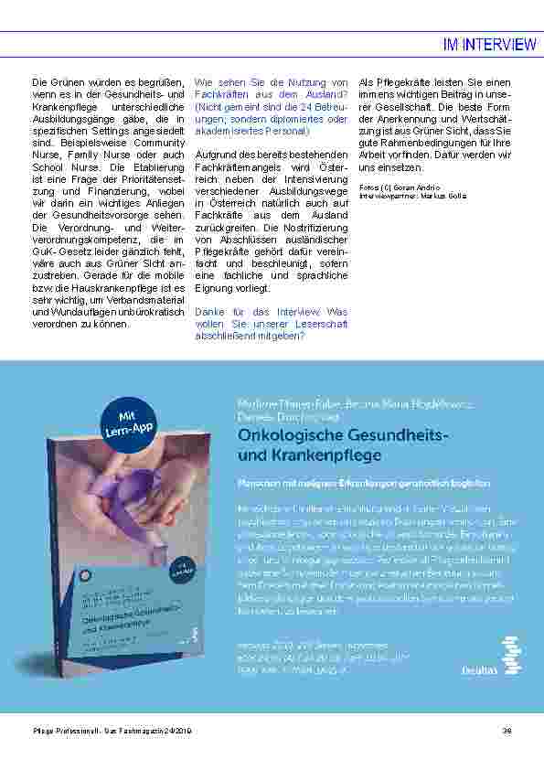 Vorschauseite 4: Im Interview mit Mag. Werner Kogler (DIE GRÜNEN