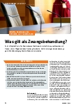 Vorschauseite 1: Was gilt als Zwangsbehandlung?