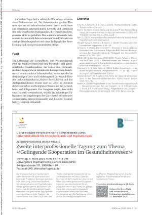 Vorschauseite 3: Future Skills in den Lernwelten 2025 Kongress für Gesundheitsund Pflegepädagogik am 25. /26. September in Basel
