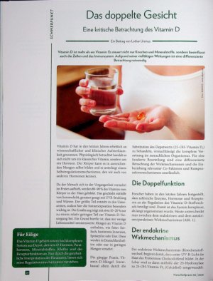 Vorschauseite 1: Das doppelte Gesicht Eine kritische Betrachtung des Vitamin D