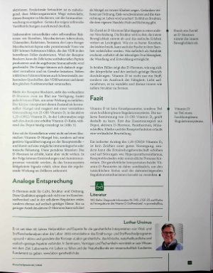 Vorschauseite 6: Das doppelte Gesicht Eine kritische Betrachtung des Vitamin D