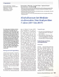 Vorschauseite 1: Alkoholkonsum bei Medizinstudierenden. Eine Analyse über 7 Jahre (2011 bis 2017).