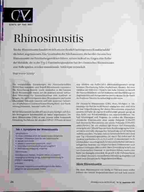 Vorschauseite 1: Rhinosinusitis