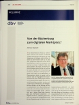 Vorschauseite 1: Von der Bücherburg zum digitalen Marktplatz?