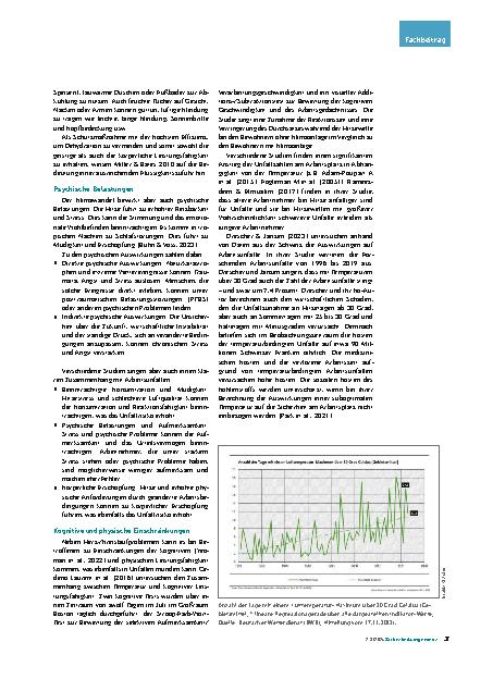 Vorschauseite 2: Klimawandel in der Arbeitswelt: Gesundheitsrisiken und Schutzmaßnahmen