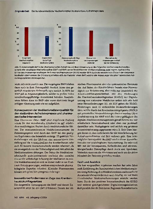 Vorschauseite 6: Der bundeseinheitliche Medikationsplan im stationären Aufnahmeprozess