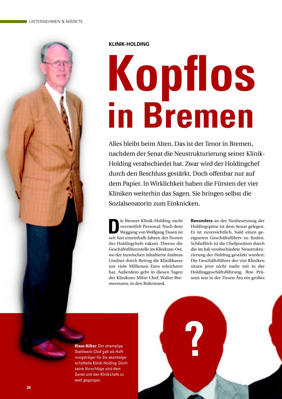 Vorschauseite 1: Kopflos in Bremen