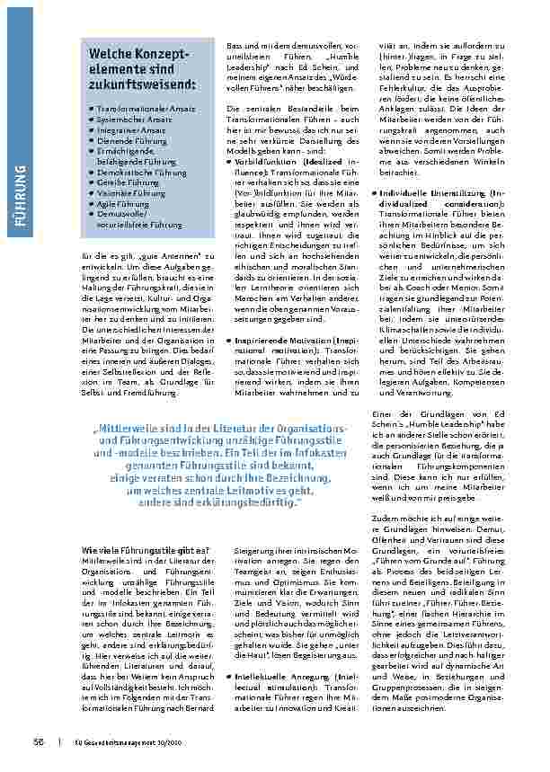 Vorschauseite 3: Eine Frage der Unmöglichkeit: Führung im Zeitalter der Globalisierung, Digitalisierung und der VUCA-Welt – Teil 2