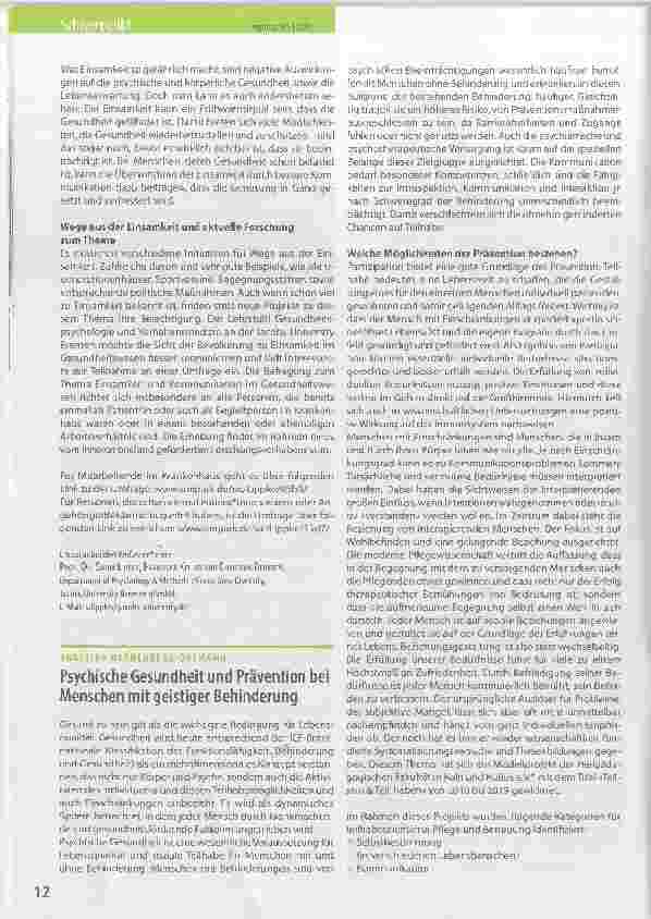 Vorschauseite 1: Förderung der psychosozialen Gesundheit und sozialer Eingebundenheit älterer Menschen durch Digitalisierung
