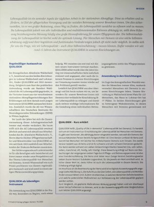 Vorschauseite 2: Messbare Lebensqualität über die Arbeit mit dem Instrument QUALIDEM