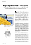 Vorschauseite 1: Impfung mit Recht - ohne Pflicht