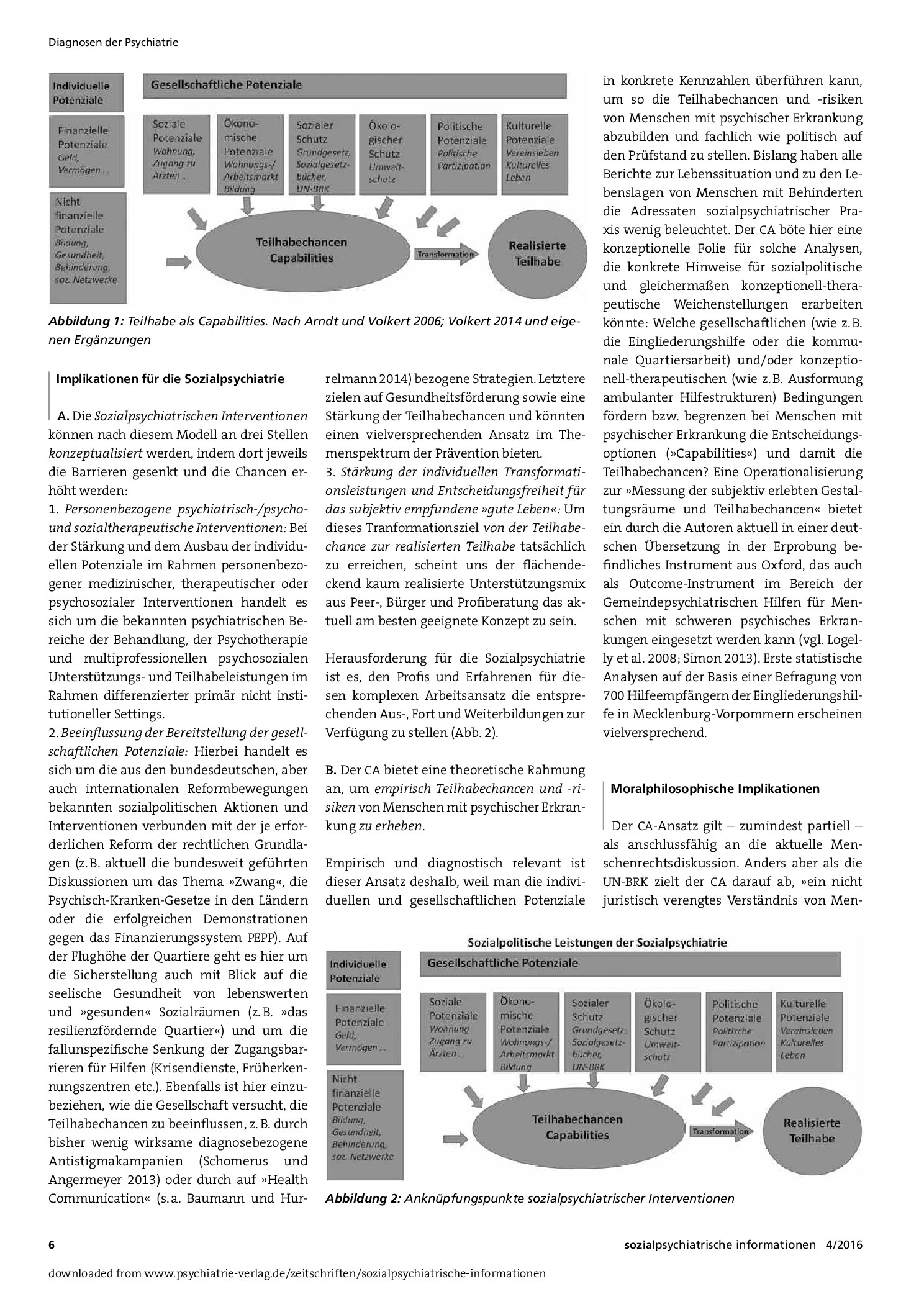 Vorschauseite 3: Der Capabilities Approach und die Sozialpsychiatrie