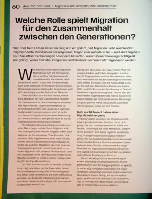 Vorschauseite 1: Welche Rolle spielt Migration für den Zusammenhalt zwischen den Generationen?