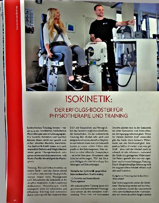 Vorschauseite 1: Isokinetik: Der Erfolgsbooster für Physiotherapie und Training