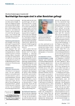 Vorschauseite 1: Nachhaltige Konzepte sind in allen Bereichen gefragt.