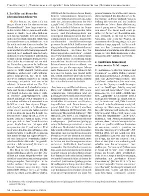 Vorschauseite 3: „Worüber man nicht spricht“: Zum fehlenden Raum für das (Chronisch-) Schmerzende