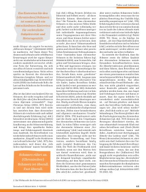 Vorschauseite 4: „Worüber man nicht spricht“: Zum fehlenden Raum für das (Chronisch-) Schmerzende