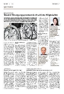 Vorschauseite 1: Bessere Versorgungsprozesse durch aktives Mitgestalten