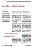 Vorschauseite 1: Schneller, schlanker, kürzer