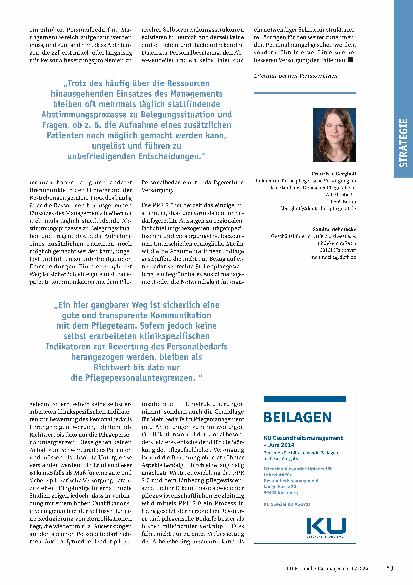 Vorschauseite 4: PPR 2.0 als bedarfsgerechtes Personalbemessungsverfahren Pflegepersonalregelung zur flächendeckenden Personalbemessung im Pflegedienst der Krankenhäuser.