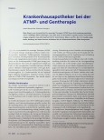 Vorschauseite 1: Krankenhausapotheker bei der ATMPund Gentherapie