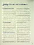 Vorschauseite 1: Opioidtherapie: Evidenzoder eminenzbasierte Therapie?