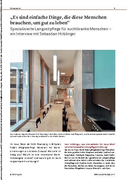 Vorschauseite 1: „Es sind einfache Dinge, die diese Menschen brauchen, um gut zu leben“