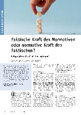 Vorschauseite 1: Faktische Kraft des Normativen oder normative Kraft des Faktischen?