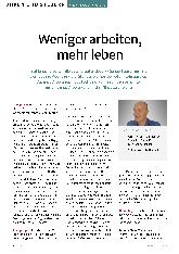 Vorschauseite 1: Weniger arbeiten, mehr leben
